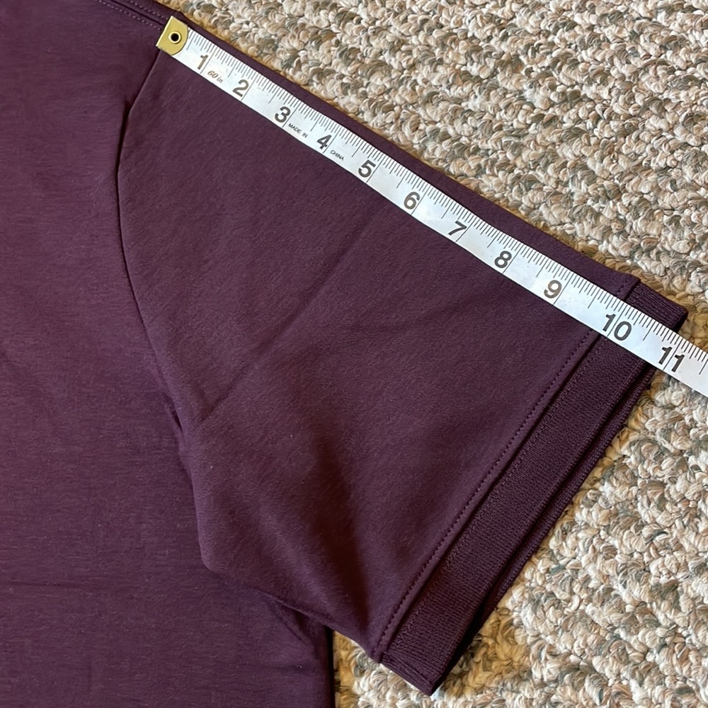 Lands’ End Cotton Polo Shirt - Burgundy - Picture 6 of 10